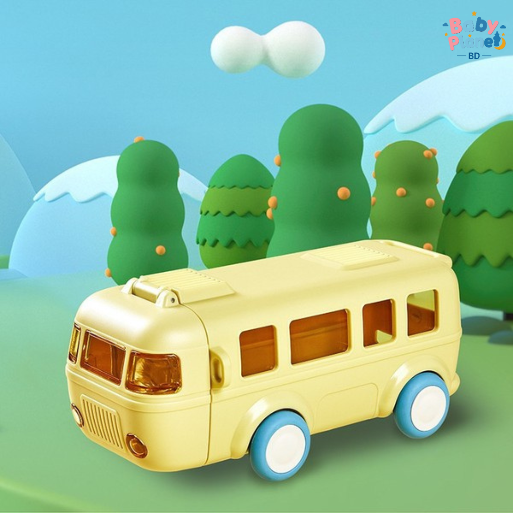 Creative Baby Bus Design Children’s Straw Water Cup